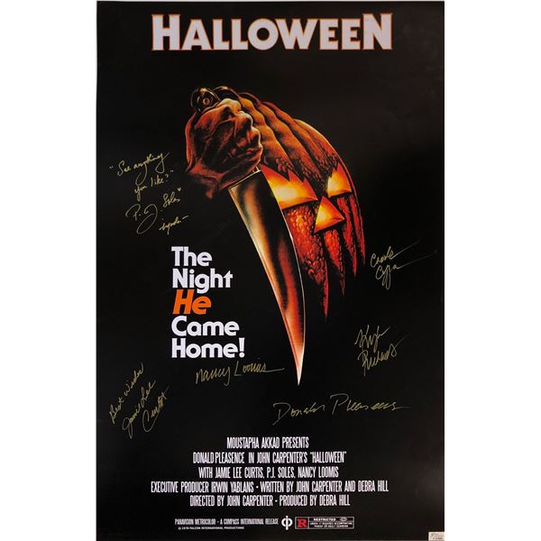 Halloween Jamie Lee Curtis Signed Poster