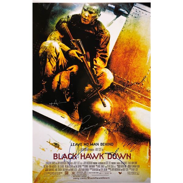 Signed Black Hawk Down Poster Josh Hartnett
