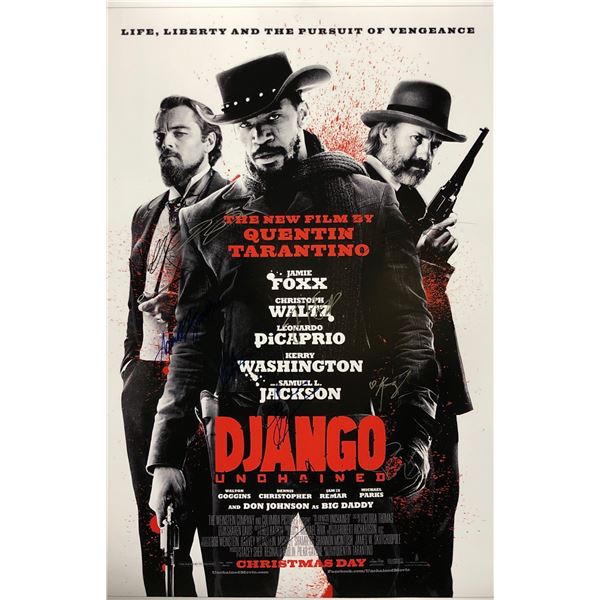 Signed Django Poster Leonardo De Caprio