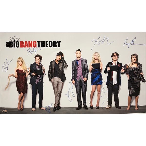 Big Bang Theory Poster Cuoco Jim Parsons Signed