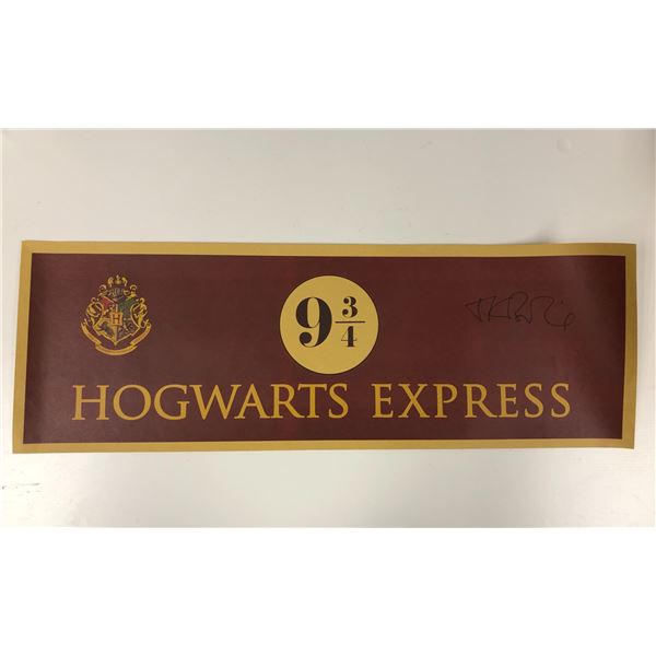 Harry Potter Playfrom JK Rowling Poster Signed
