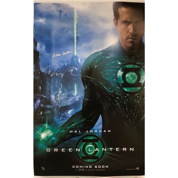 Green Lantern Poster Signed Ryan Reynolds