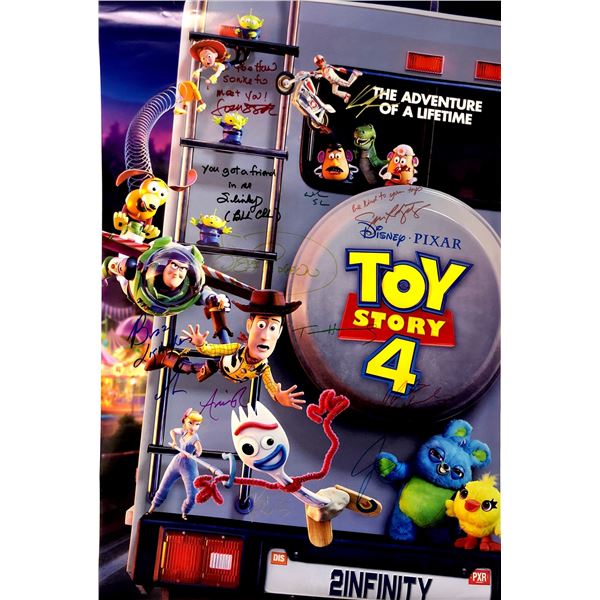 Autograph Signed Toy Story 4 Poster OOFFICIAL
