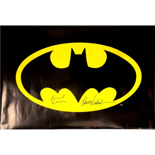 Autograph Signed Batman Michael Keaton Poster OFFICIAL