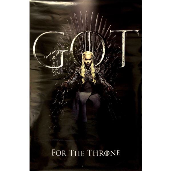 Autograph Signed Game of Thrones Poster