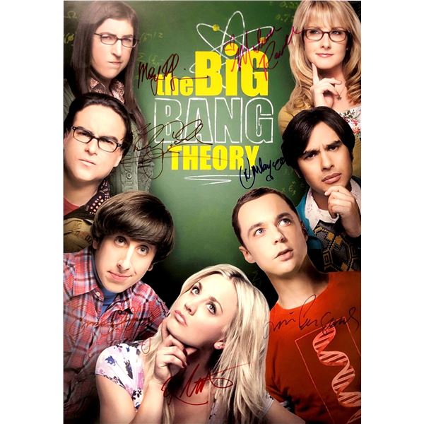 Autograph Signed Big Bang Theory Poster