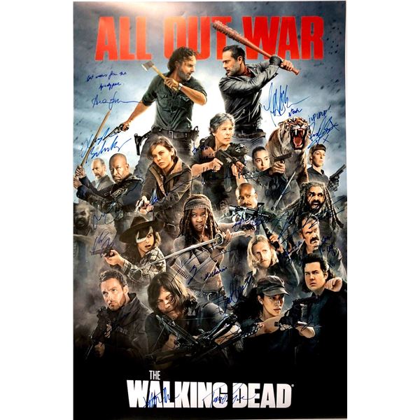 Autograph Signed Walking Dead 8 Poster