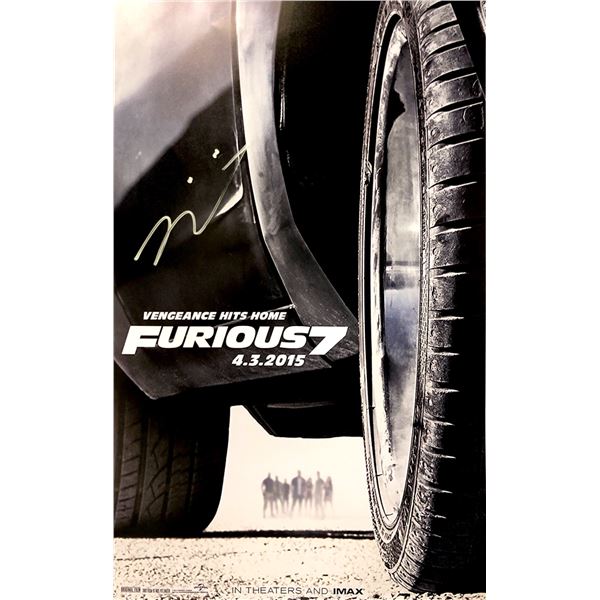 Autograph Signed Fast and Furious 7 Poster