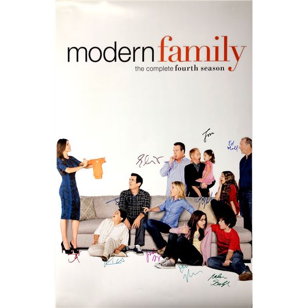 Autograph Signed Modern Family Poster