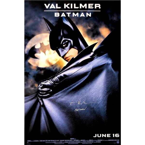 Autograph Signed Batman Forever Val Kilmer Poster