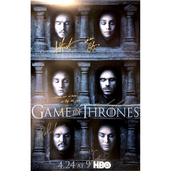 Autograph Signed Game of Thrones Poster