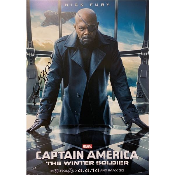 Samuel L Jackson Autograph Signed Avengers Poster