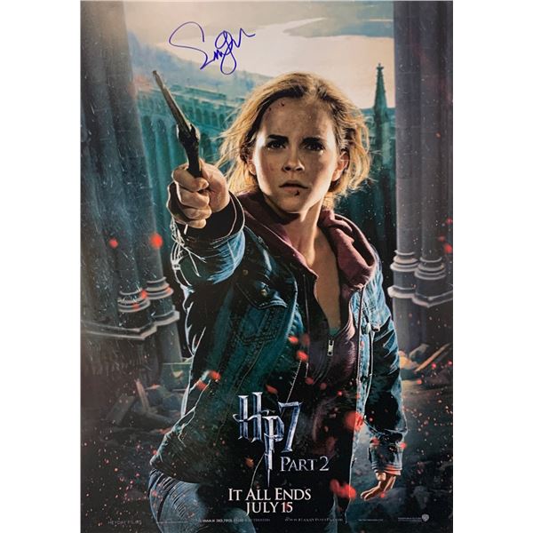 Emma Watson Autograph Signed Harry Potter Poster