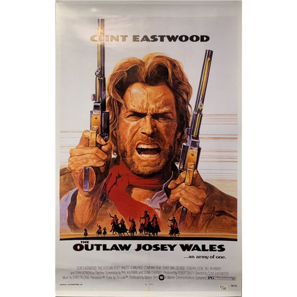 Clint Eastwood Autograph Signed Outlaw Josey Wales Poster