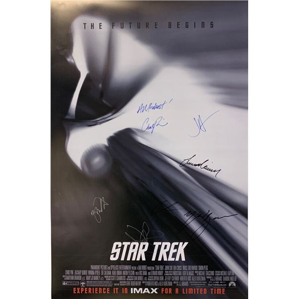 Chris Pine Autograph Signed Star Trek Poster