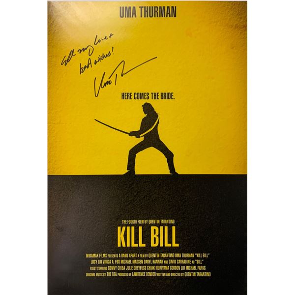 Autograph Signed Kill Bill Poster