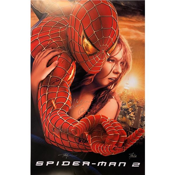 Autograph Signed Spiderman 2 Poster