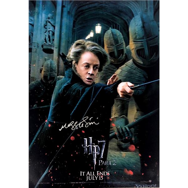 Harry Potter Maggie Smith Autograph Signed Poster