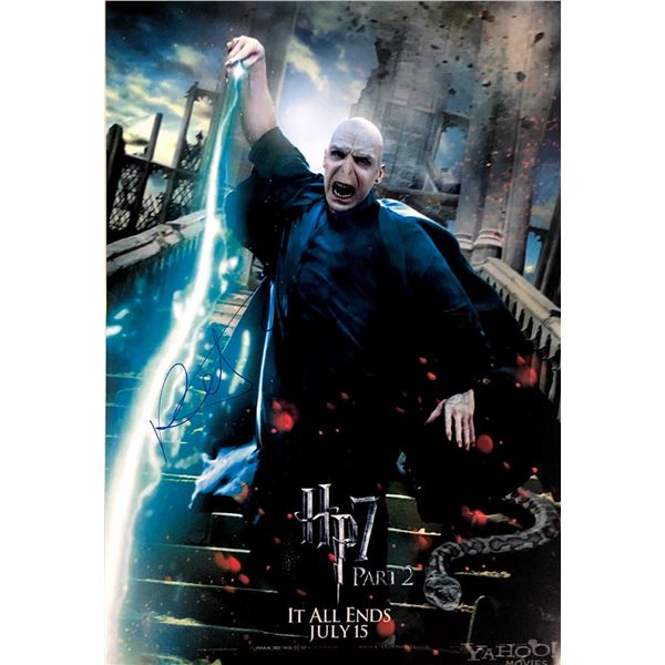 Harry Potter Ralph Fiennes Autograph Signed Poster