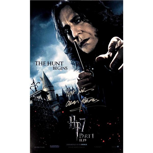 Harry Potter Alan Rickman Autograph Signed Poster