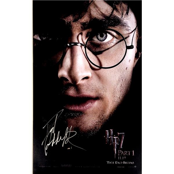 Harry Potter Daniel Radcliffe Autograph Signed Poster