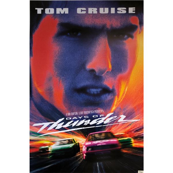 Days of Thunder Tom Cruise Signed Poster