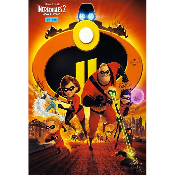 Signed The Incredibles 2 Poster