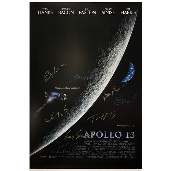 Apollo 13 Poster Tom Hanks Gary Sinise Kevin Bacon Bill Paxton Autographed Signed