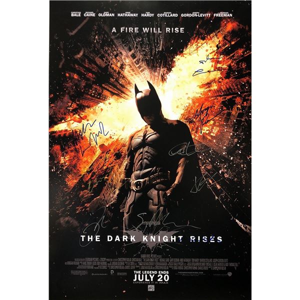 Batman Dark Knight Rises Poster Christian Bale Gary Oldman Tom Hardy Joseph Gordon-Levitt Anne Hatha
