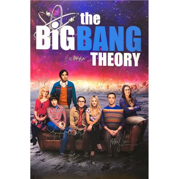 Big Bang Theory Poster Cuoco Jim Parsons Signed