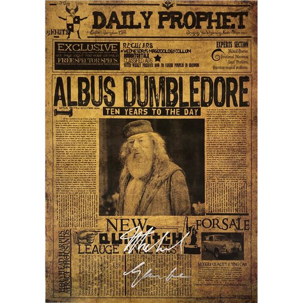 Harry Potter Michael Gambon Poster Signed