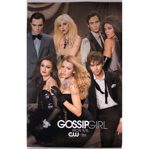 Gossip Girl Poster Signed Blake Lively