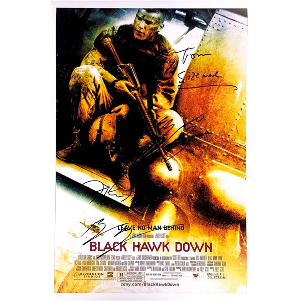 Ewan Mcgregor Autograph Signed Black Hawk Down Poster