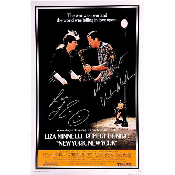 Robert De Niro Autograph Signed New York New York Poster