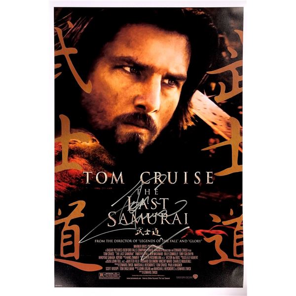 Tom Cruise Signed Autograph Last Sumurai Poster