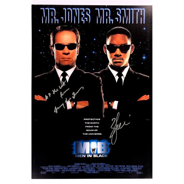 Tommy Lee Jones Will Smith Autograph Signed Men In Black Poster