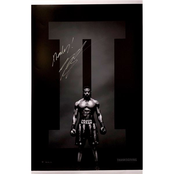 Michael B Jordan Autograph Signed Creed  Poster