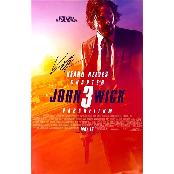 Keanu Reeves Autograph Signed John Wick Poster
