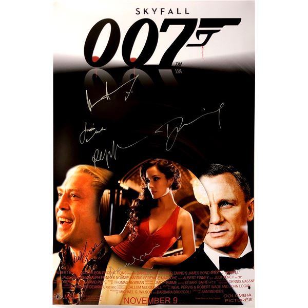 Daniel Craig Autograph Signed James Bond 007 Skyfall Poster