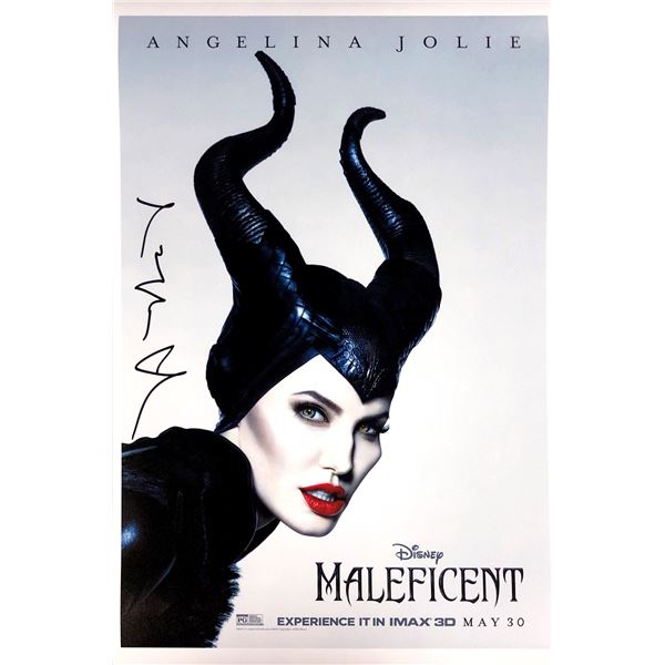 Angelina Jolie Autograph Signed Maleficent Poster