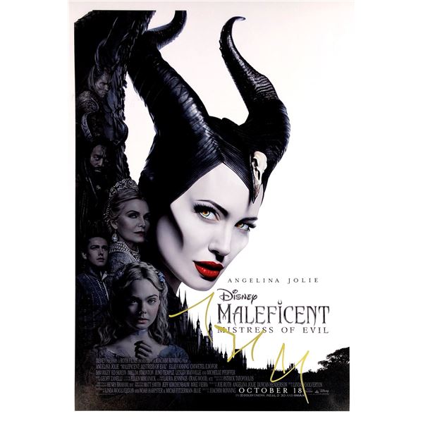 Angelina Jolie Autograph Signed Maleficent Poster