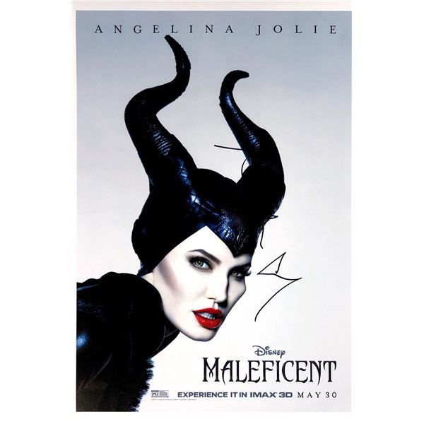 Angelina Jolie Autograph Signed Maleficent Poster