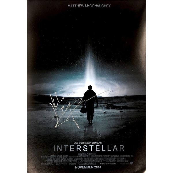 Matthew McConaughey Autograph Signed Interstellar Poster