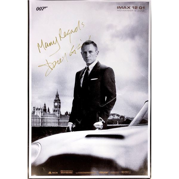 Daniel Craig Autograph Signed James Bond 007 Poster