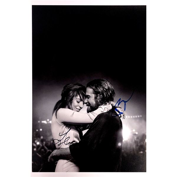 Lady Gaga Bradley Cooper Autograph Signed A Star is Born Poster