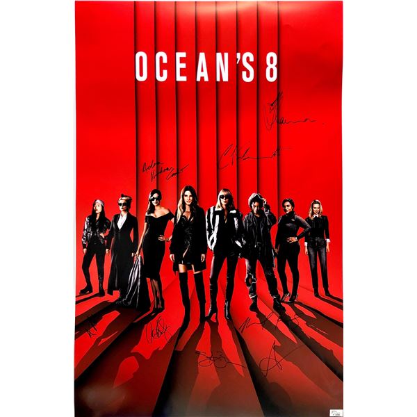 Autograph Signed Ocean 8 Poster