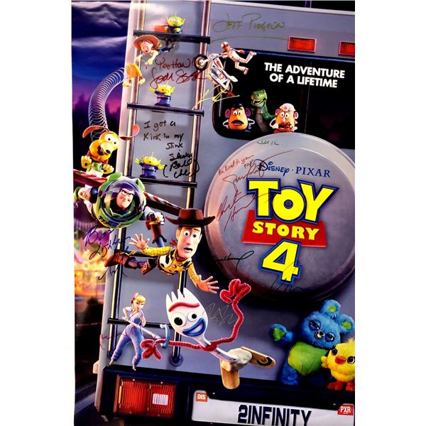 Autograph Signed Toy Story 4 Poster OFFICIAL