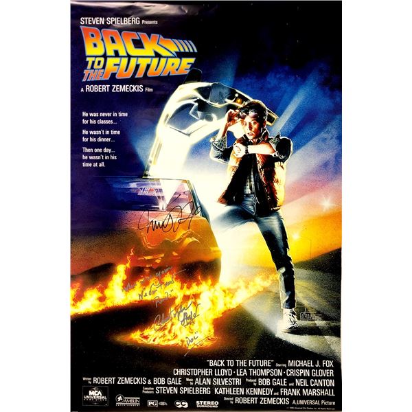 Autograph Signed Back to Future Poster