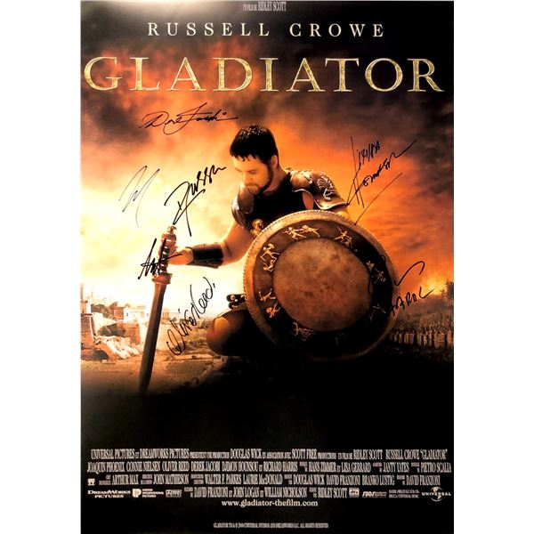 Autograph Signed Gladiator Poster