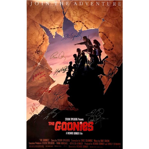 Autograph Signed Goonies Poster